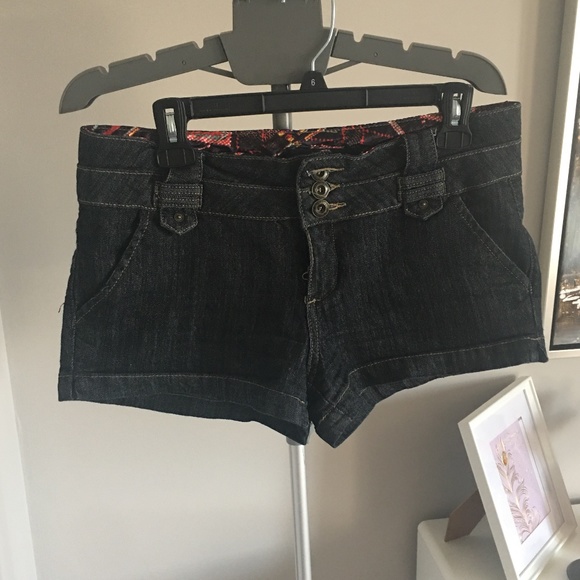 Pants - Dark denim booty shorts!